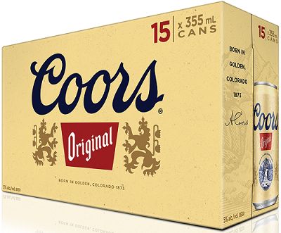 Coors Original Beer - 15Pk can - Save $2.45 Coors Original Beer - 15Pk can - Save $2.45