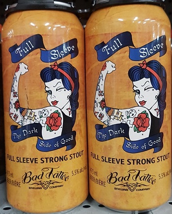 Bad Tattoo Brewing - Full Sleeve Strong Stout - 4x473ml - Save $1.05 Bad Tattoo Brewing - Full Sleeve Strong Stout - 4x473ml - Save $1.05