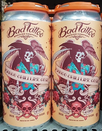 Bad Tattoo Brewing - Mango, Chili & Lime - 4x473ml - Save $1.20 Bad Tattoo Brewing - Mango, Chili & Lime - 4x473ml - Save $1.20