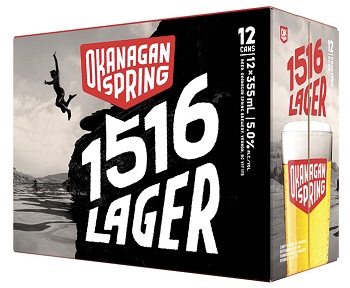 Okanagan Springs - 1516 Lager - 12Pk can - Save $4.00 Okanagan Springs - 1516 Lager - 12Pk can - Save $4.00