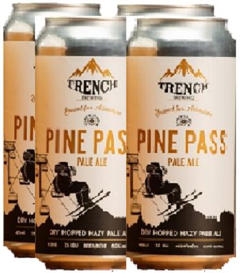 Trench Brewing - Pine Pass Pale Ale - 4x473ml - Save $1.00 Trench Brewing - Pine Pass Pale Ale - 4x473ml - Save $1.00