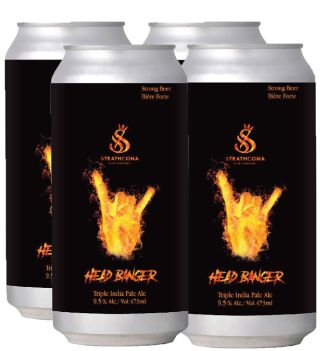Strathcona Brewing - HeadBanger Triple IPA - 4x473ml - Save $1.35 Strathcona Brewing - HeadBanger Triple IPA - 4x473ml - Save $1.35