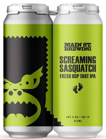 Main Street Brewing - Screaming Sasquatch Fresh Hop IPA - 4x473ml - Save $1.60 Main Street Brewing - Screaming Sasquatch Fresh Hop IPA - 4x473ml - Save $1.60