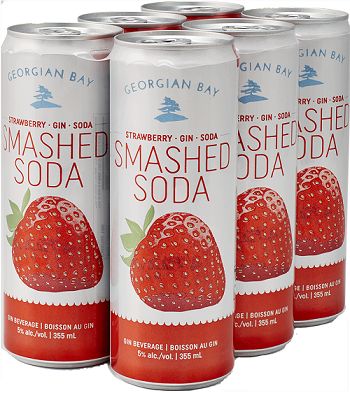 Georgian Bay Smash Soda - Strawberry/Gin/Soda - 6Pk can - Save $2.60 Georgian Bay Smash Soda - Strawberry/Gin/Soda - 6Pk can - Save $2.60