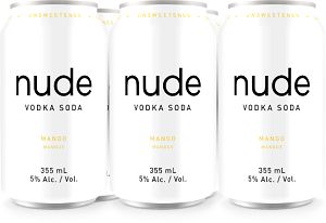 Nude Vodka Soda - Mango - 6Pk can - Save $3.75 Nude Vodka Soda - Mango - 6Pk can - Save $3.75