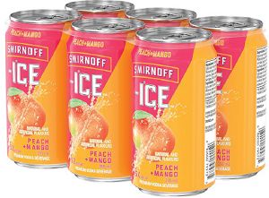 Smirnoff Ice Vodka Cooler - Peach/Mango - 6Pk can - Save $1.00 Smirnoff Ice Vodka Cooler - Peach/Mango - 6Pk can - Save $1.00