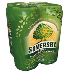 Somersby Cider - Apple - 4Pk can - Save $1.35 Somersby Cider - Apple - 4Pk can - Save $1.35
