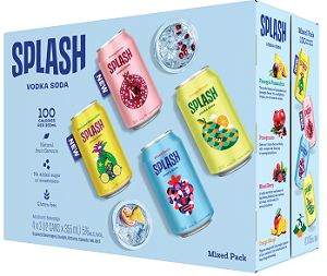 Splash Sparkling water Mixer Pack - 12Pk can - Save $3.00 Splash Sparkling water Mixer Pack - 12Pk can - Save $3.00