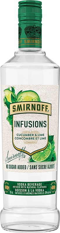 Smirnoff Vodka Infusions - Cucumber/Lime - 750ml - Save $1.60 Smirnoff Vodka Infusions - Cucumber/Lime - 750ml - Save $1.60