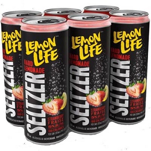 LEMON-LIFE-STRAWBERRY-6x355ml Lemon Life Seltzers - Strawberry - 6Pk - Save $1.65