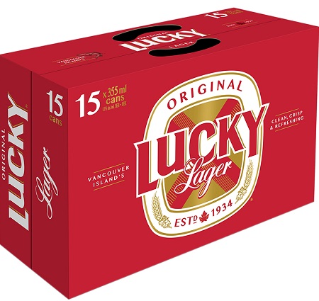 Lucky 15 cans Lucky Lager - 15Pk - Save $1.00
