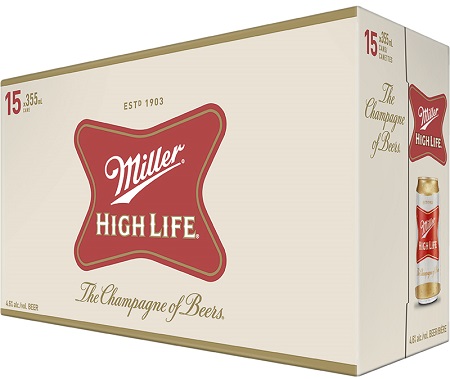 MillerHighLife15pkcan1 Miller High Life - 15Pk - Save $2.25