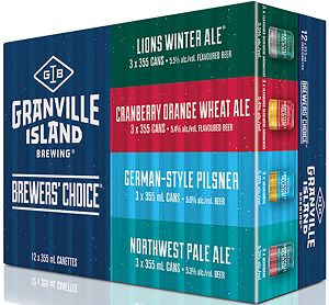 GI_WINTER PAK Granville Island Brewing - Brewers Choice Mixer - 12x355ml - Save $4.20
