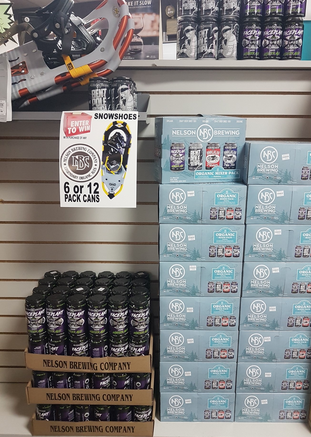 Nelson SnowShoes Enter to win a pair of Snow Shoes from Atlas, when you purchase any 6 or 12PK of Nelson Brewing!!