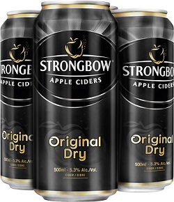 StrongbowNEW Strongbow Cider - British Dry - 4x473ml - Save $1.60