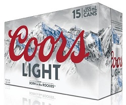 Coors Light - 15x355ml - Save $4.00