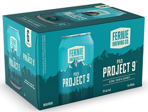 Fernie Brewing - Project 9 Pilsner - 6x355ml