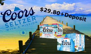 Coors Seltzer Mixer &💦Splash💦Pack - 12x355ml - Save $5.20