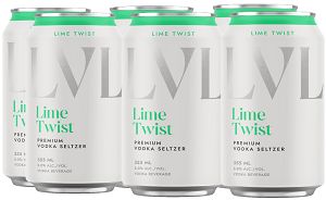 LVL Vodka Seltzer - Lime Twist - 6x355ml - Save $1.65