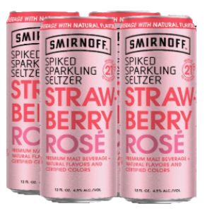 Smirnoff Soda - Strawberry - 4x355ml - Save $1.65