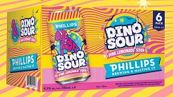 Phillips - Pink Lemonade Dino Sour - 6x355ml - Save $1.65