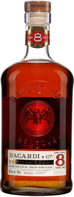 Bacardi 8 Yr Bacardi - 8Yr - 750ml - Save $2.05