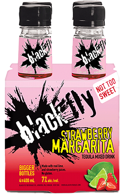 Black Fly - Strawberry Margarita - 4PB - Save $1.00