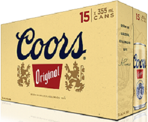 Coors Original - 15AR - Save $4.00