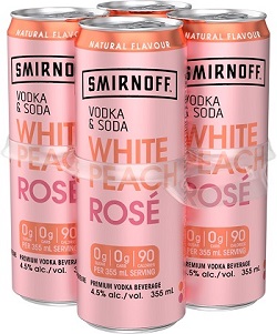 Smirnoff Rose - White Peach - 4AR - Save $1.00